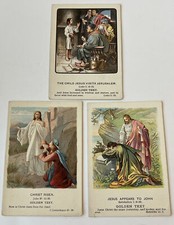 Vintage 1899,1900,1901 Westminster lessons cards Christ providence Lithograph co picture
