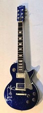 REAL AUTOGRAPHED Tommy Thayer of KISS Gibson Les Paul Electric Blue Mini Guitar picture