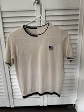 Loewe Anagram Embroidered Short Sleeve Sweater Size M picture