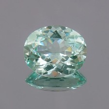 Certified Natural 12.20 ct Ct Green Montana Sapphire Oval Cut Loose Gemstone picture