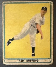 1941 Play Ball Red Ruffing HOF #20 Low Grade w/Creases New York Yankees picture