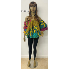 African Women's Printed Off Shoulder Top - FI-2014 picture