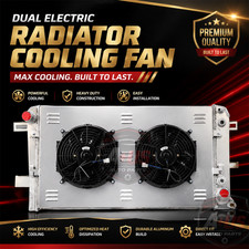 3 Row Radiator Shroud Fan Fit 01-05 Chevy Silverado GMC Sierra 2500 3500 HD 6.6L picture