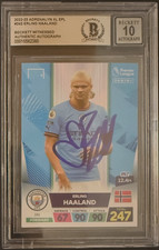 2022-23 Erling Haaland Panini Adrenalyn XL EPL #242 Man City Auto Grade 10 BAS picture