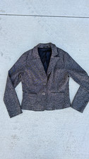 Twenty One Women's Gray Blazer Jacket Size L Button Pockets Lined Long Sleeve picture