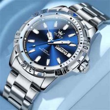 OLEVS LUXURY MEN’S WATCH WATERPROOF STAINLESS -STEEL picture