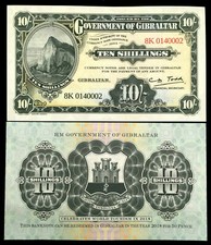 Gibraltar 10 Shilling 2018 Banknote World Paper Money UNC Currency Bill Note picture
