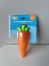 New Outward Crunch Veggie  Carrot  Dog Chew Toy Large Sound & Texture Durable 7” picture
