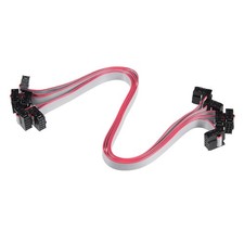 5Pcs IDC 8Pin Connector Flat Ribbon Cable Female Connector L 30cm 2.54mm Pitch picture