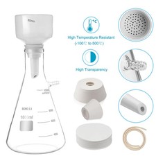 buchner funnel filtering kit vacuum filter flask set with 1000ml filter bott picture