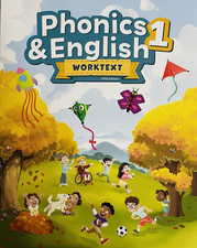 BJU Press Student Phonics & English 1 Worktext First Grade Paperback 5th Edition picture