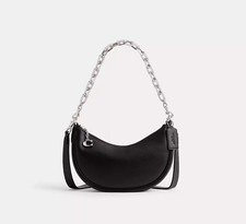 COACH Mila Shoulder Bag CM583 Black outlet New leather picture