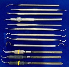 Vintage Dental Instrument Lot Dentsply Cavitron M&M SS White Precision 12 Pc picture