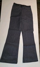 Vtg JCPenney Flare Jeans NOS 30x34 Dark Denim USA Talon Zipper 70s-80s Deadstock picture
