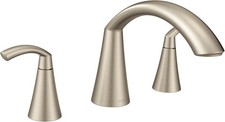 Moen T373BN Glyde Brushed Nickel Two-Handle High Arc Roman Tub Faucet picture