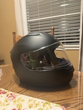Sedici Strada Motorcycle Helmet Size Large Black picture