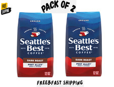 Seattle’s Best Post Alley Dark Roast Ground Coffee 12oz – 2 Pack 100% Arabica picture