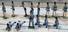 Britain's Ltd 19th Century Lead Toy Soldiers Infantry Figurine 14 Lot 50 mm picture