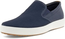 ECCO Men's Soft 7 Woven Slip on 2.0 Sneaker Loafer, 11-11.5 M US, Marine/Lion picture