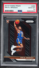 Panini Prizm 2018-19 Mikal Bridges Rookie #289 Phoenix Suns PSA 10 picture