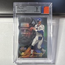 JOHN ELWAY 1998 Fleer Flair Showcase Game Worn Jersey BGS Mint 9 Denver Broncos picture