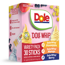 Dole Whip Variety Zero Sugar Drink Mix 30 Sticks Singles Berry Mango Pineapple picture