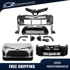 Fits 2017 2018 2019 Toyota Corolla SE XSE Front Bumper Grille W/Fog Light Kit picture