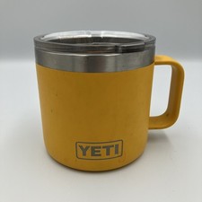 YETI 14 OZ Mug Rambler Retired Alpine Yellow | Lid Missing the Slider picture