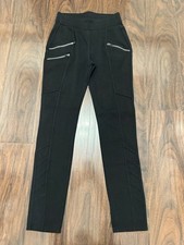 Athleta Black Ponte High-Rise Zipper Front Pants picture