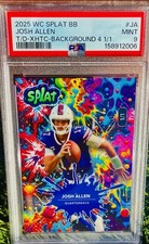 2025 Wild Card Splat Josh Allen Buffalo Bills 1/1 TIEDYE Splat Psa 9 Non Auto picture