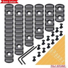 6 Pack Lock Picatinny Rail Aluminum 3/5/7/9/11/13 Slot Set M-Lok Picatinny Rail picture