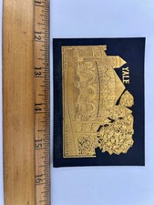 yale federal mogul 1910 leather college mascot card condition excellent picture