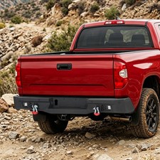 For 2014-2021 Toyota Tundra Steel Rear Bumper W/LED Lights D-rings Sensor Holes picture