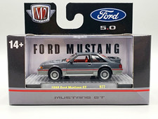M2 Machines 1:64 1988 Ford Mustang GT Gray/Red Diecast Ford 5.0 Limited picture