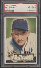 1952 Topps #125 - Bill Rigney PSA 4 VG-EX, Great Color, NY Giants picture