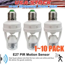 Infrared PIR Motion Sensor E27 LED Bulb Holder Socket Switch 110/220V picture