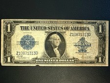 1923 $1 Dollar Silver Certificate Note - Horse Blanket Bill - ZD Block picture