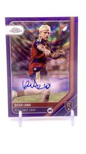 Diego Luna 2026 Topps Chrome MLS CA-DL Real Salt Lake Purple Wave Auto #/75 picture