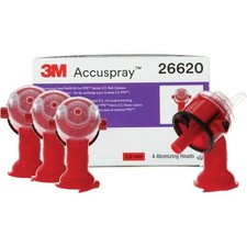 3M Accuspray Atomizing Head Nozzle Refills for PPS 2.0, 2.0mm, Red, 4-Pack picture
