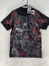 Affliction Shirt Mens Small Black Mortal Wagers Grim Reaper Graphic Tee NEW picture