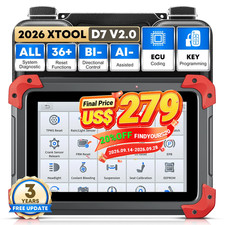 2026 XTOOL D7 V2.0 Bi-directional OBD2 Diagnostic Tool All System Coding Scanner picture