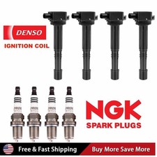 4PCS OEM Ignition Coils & 4X Spark Plugs For CR-V Accord Element 2.4L UF311 picture