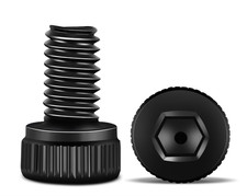 120 PCS M3 X 16mm Hex Socket Head Cap Screws, 12.9 Grade Alloy Steel, Black Oxid picture