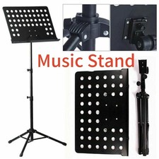 Sheet Music Stand-Metal Professional Portable Perforated Music Stand Adjustable picture