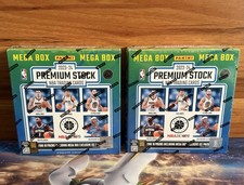 2023-2024 Panini NBA HOOPS Premium Stock Mega Box Lot Of 2 Sealed Wembanyama RC picture