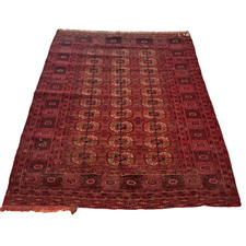 Mid Century Turkmen Hand Knotted Tekke Rug, 79
