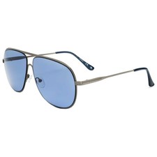 Guess Unisex 60 mm Shiny Gunmetal Sunglasses GF0208-08V-60 picture