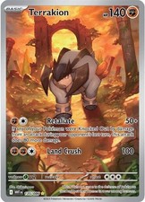 Pokemon Terrakion 135/086 Holo Illustration Rare White Flare NM picture