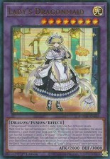 YUGIOH 1x Lady's Dragonmaid Ultra Rare BLMM-EN049 NM picture