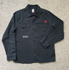 RVCA Shirt Mens Sz Small Charcoal Black RVCA x Smith St Light Canvas Workwear picture